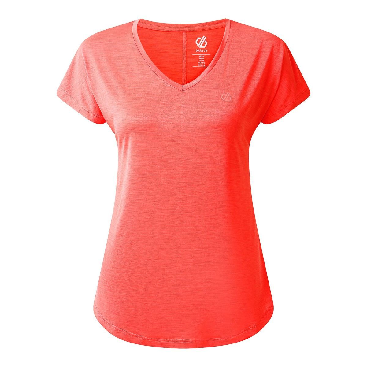 Atmungsaktives V-Ausschnitt Sport-T-Shirt