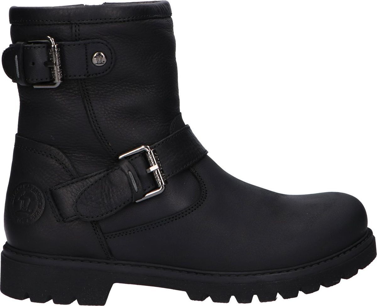 Biker-Stiefeletten aus Leder mit Schnallen