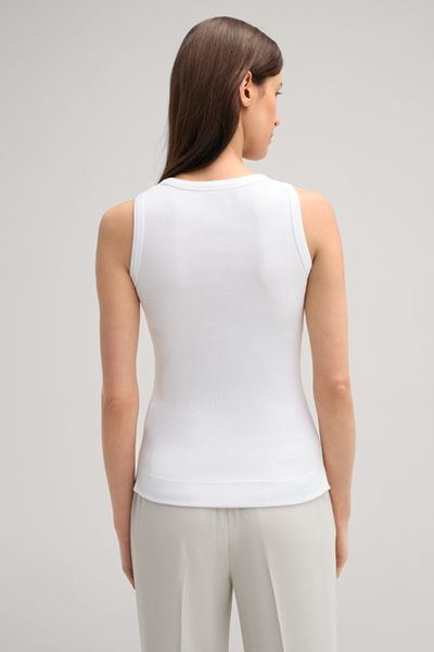 Geripptes Tanktop aus Baumwolljersey