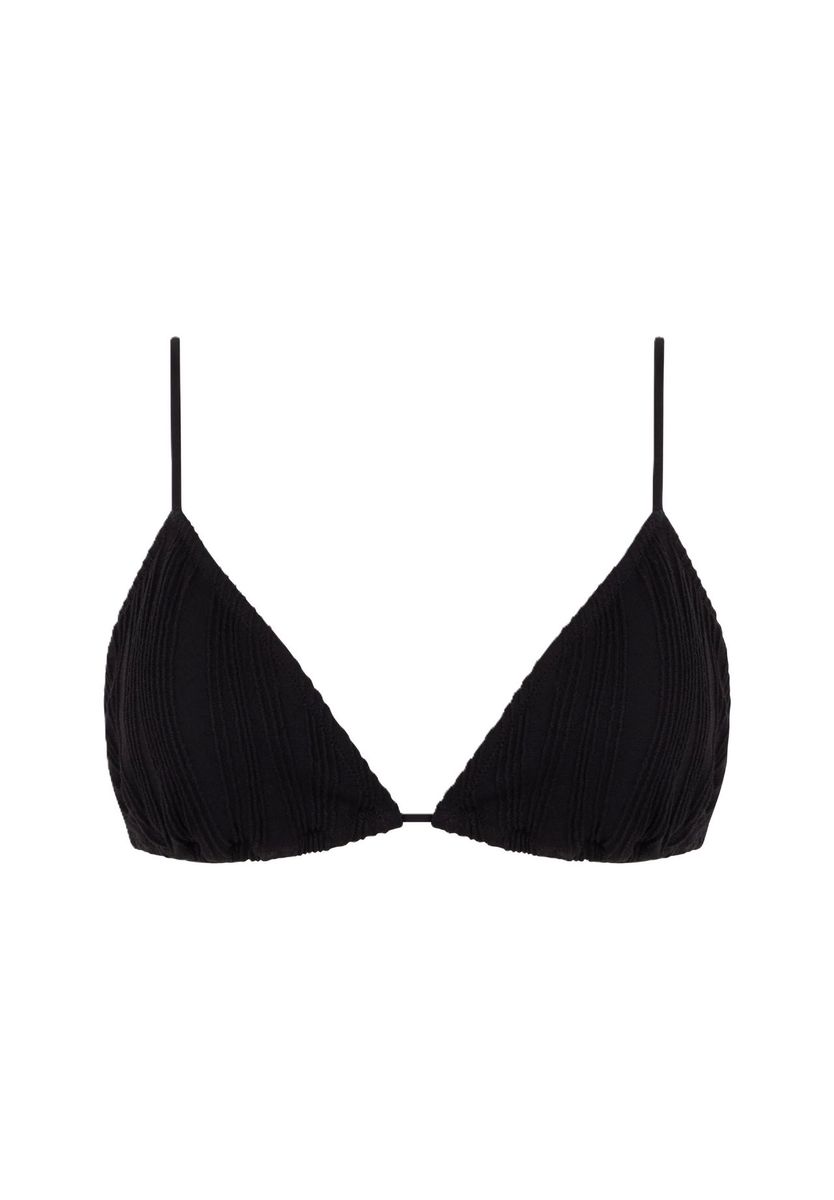 Geripptes Triangel-Bikinioberteil