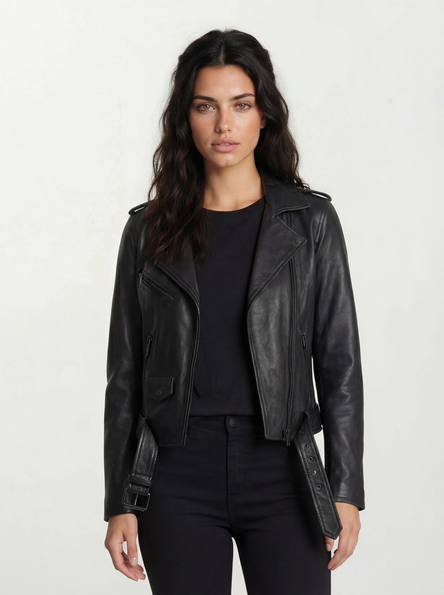 Klassischer asymmetrischer Biker-Stil