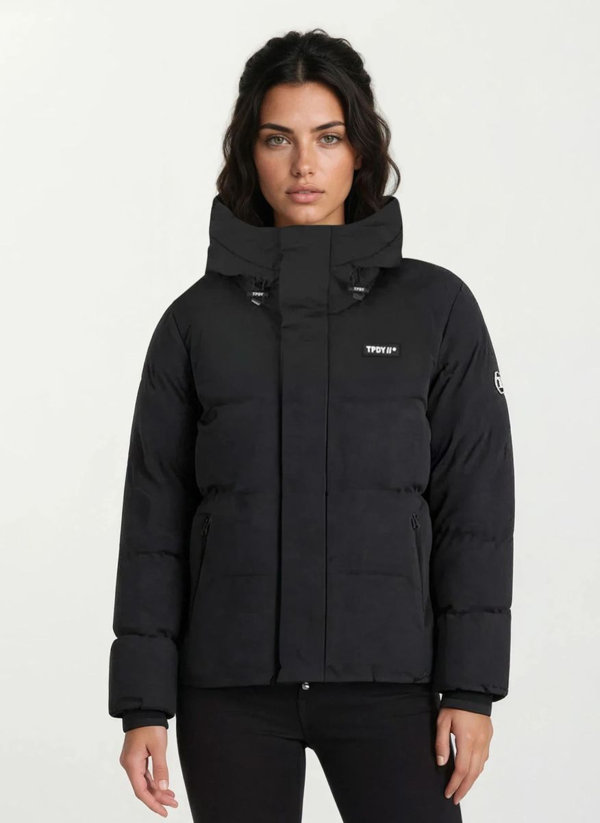 Wattierte Pufferjacke mit Kapuze