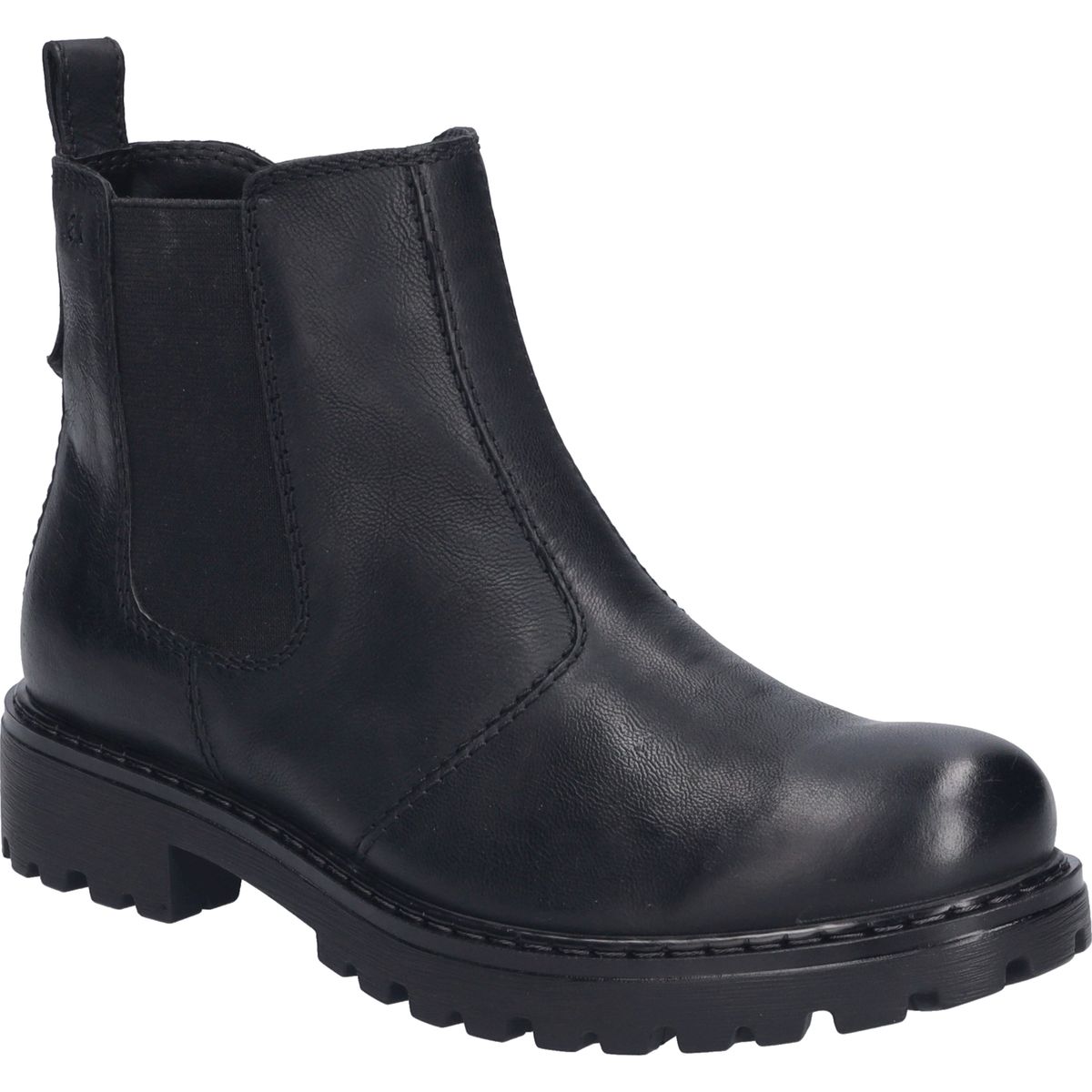 Chunky Chelsea-Boots in Lackoptik