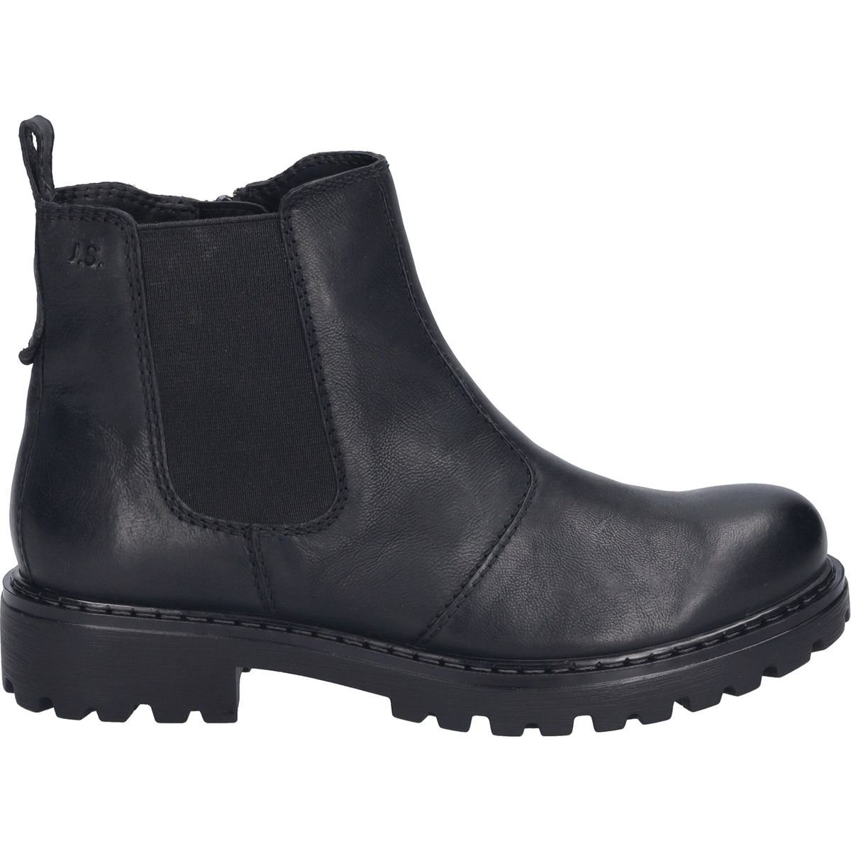 Chunky Chelsea-Boots in Lackoptik