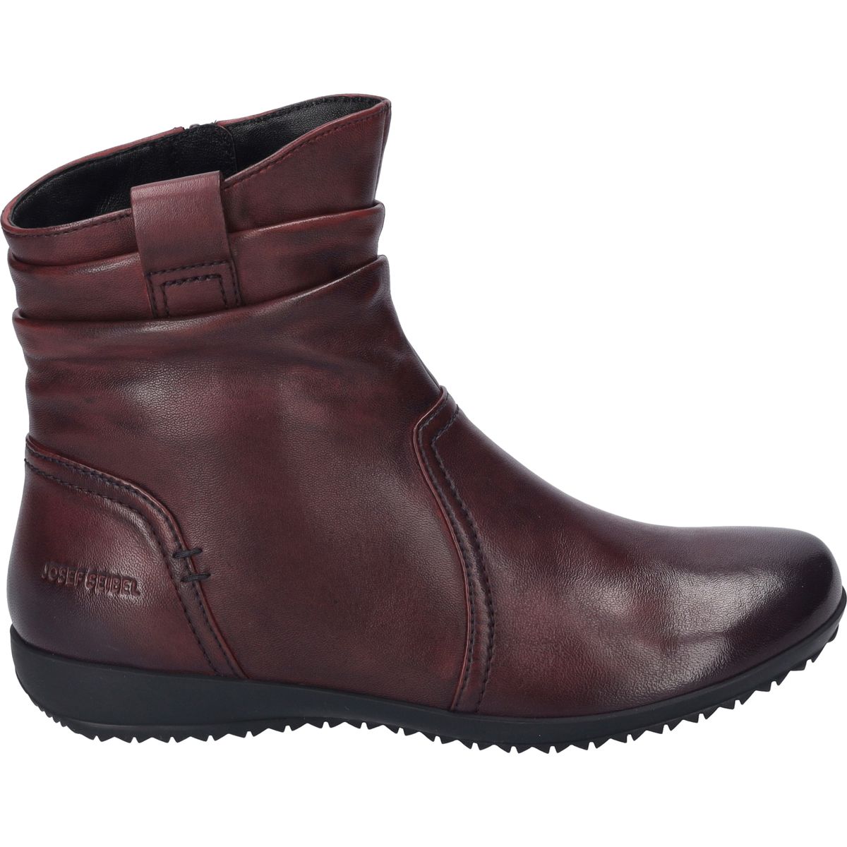 Stiefeletten aus gerafftem Nappaleder