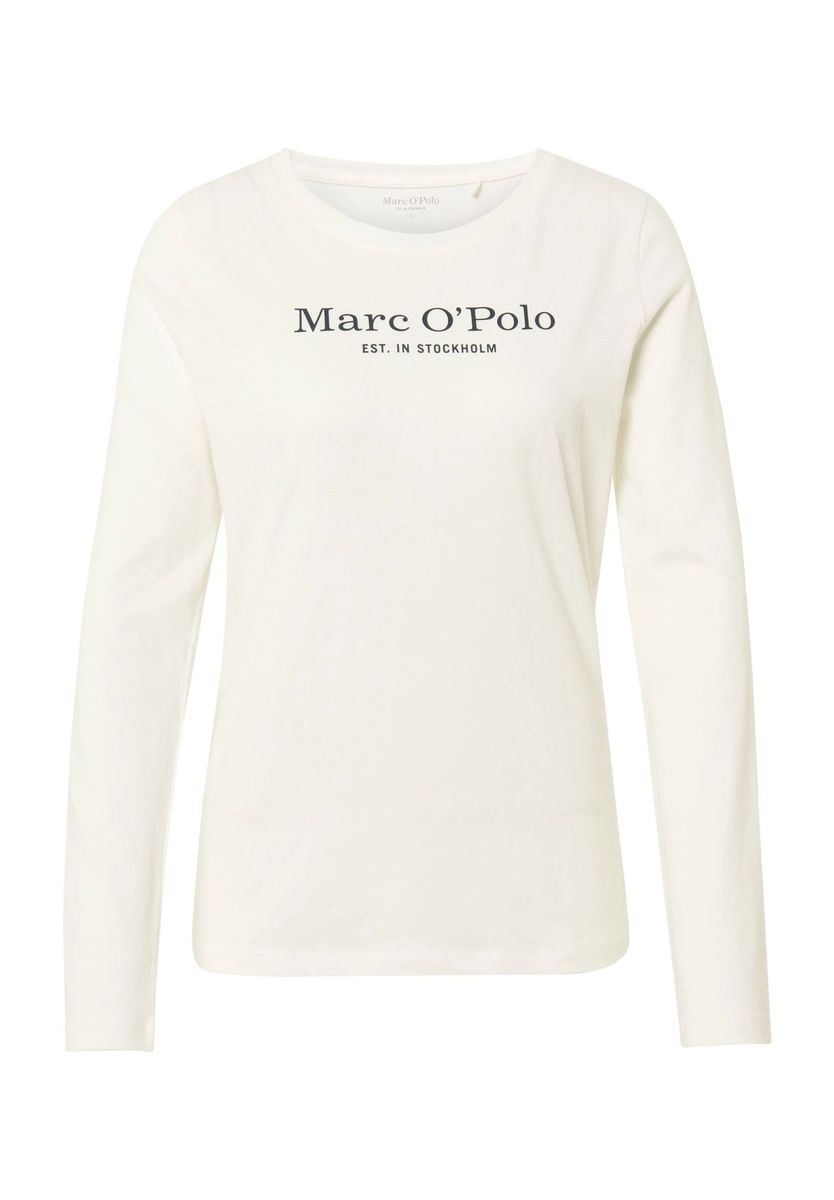 Langarmshirt mit Logoprint aus Bio-Baumwolle