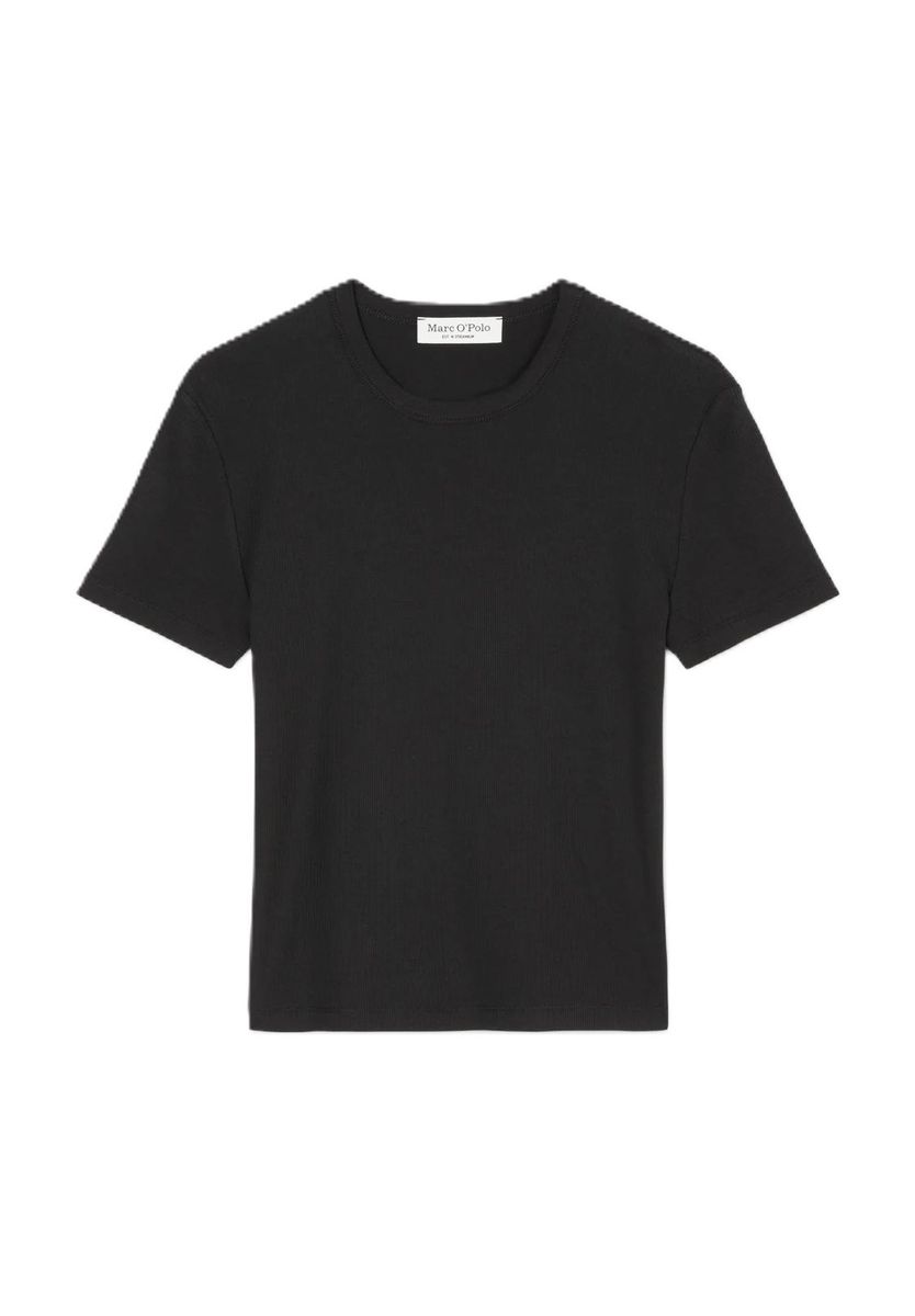 Essentielles Rippen-T-Shirt aus Baumwolle