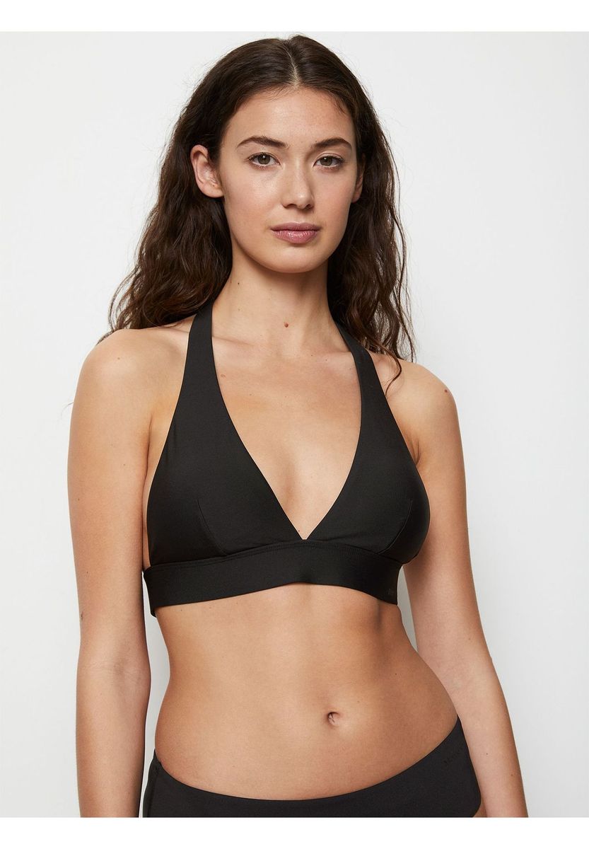 Minimalistisches Neckholder-Bikini-Oberteil
