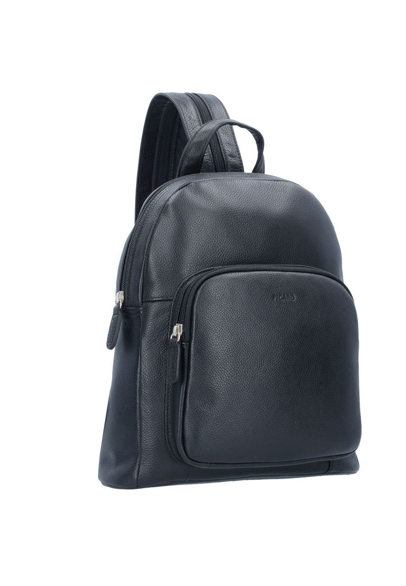 Eleganter City-Rucksack aus genarbtem Leder