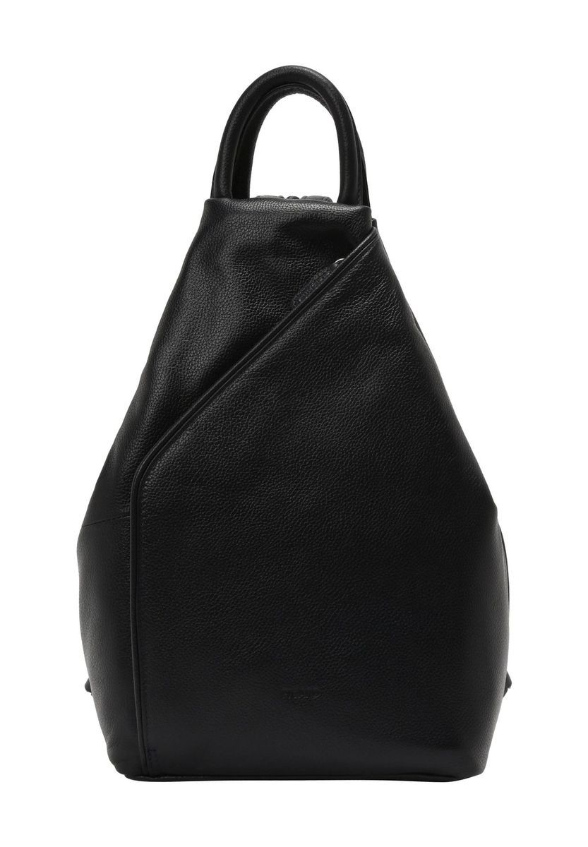Gemaschter Lederrucksack in Dreiecksform