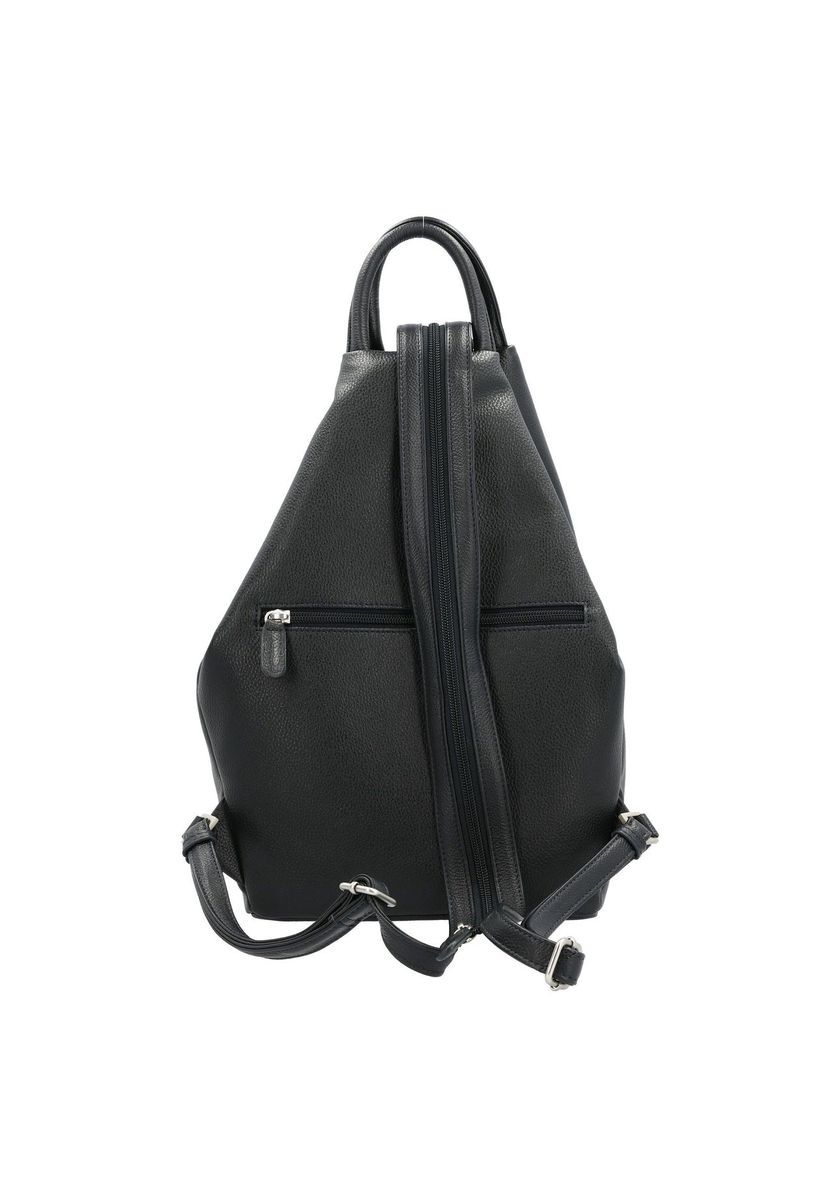 Gemaschter Lederrucksack in Dreiecksform