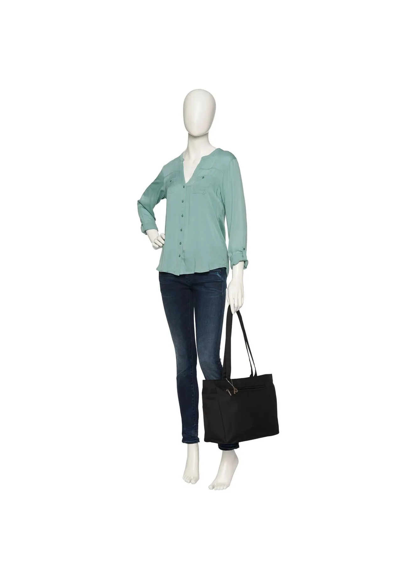 Eleganter minimalistischer Nylon-Shopper