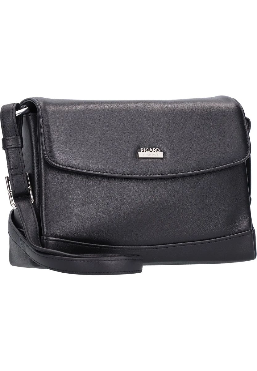 Elegante Leder-Umhängetasche mit Klappe