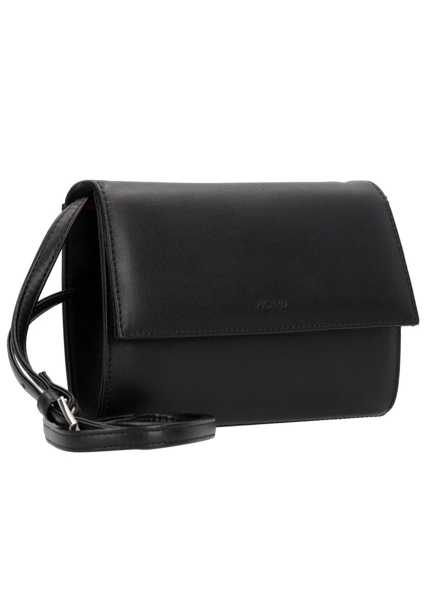 Elegante Leder-Kuvert-Clutch