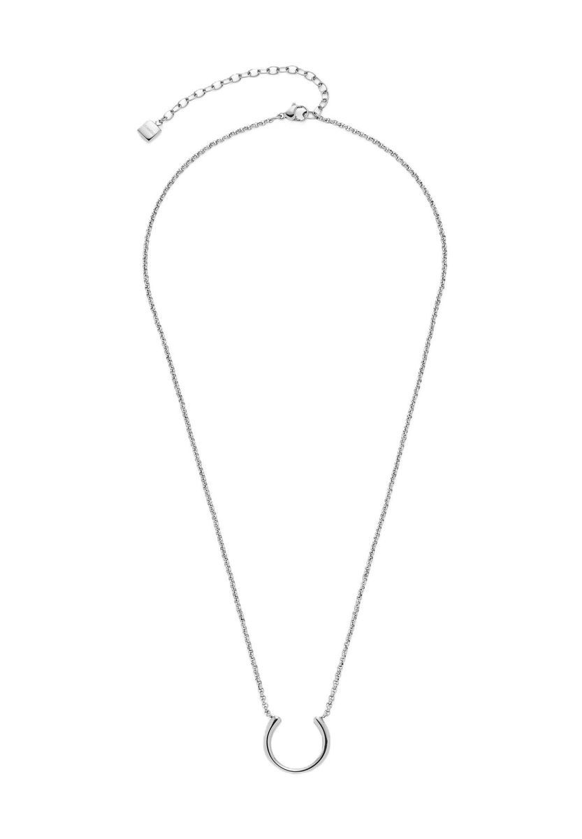 Minimalistische Halskette mit offenem Ringanhänger