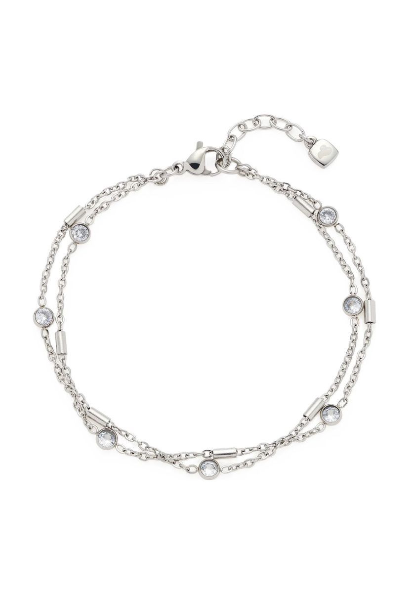 Zweilagiges Armband mit Kristall-Akzenten