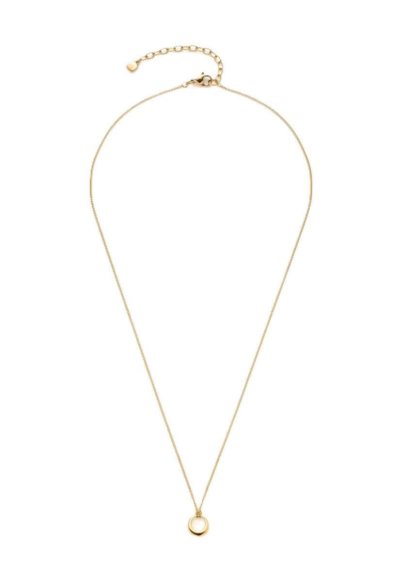 Minimalistische Kette mit Ringanhänger