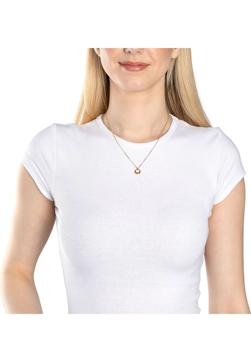 Minimalistische Kette mit Ringanhänger
