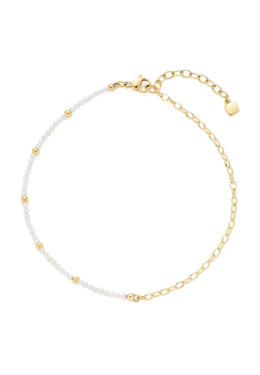 Fußkette mit Perlen und Gliederkette