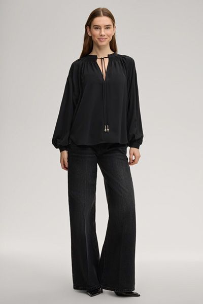 Weite Jeans mit hoher Taille