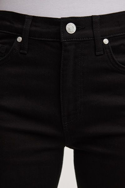 Hochtaillierte Bootcut-Jeans mit Schlag