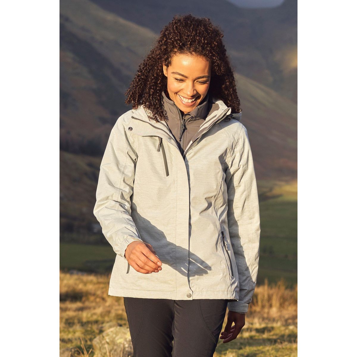 Wasserdichte 3-in-1 Melange-Jacke