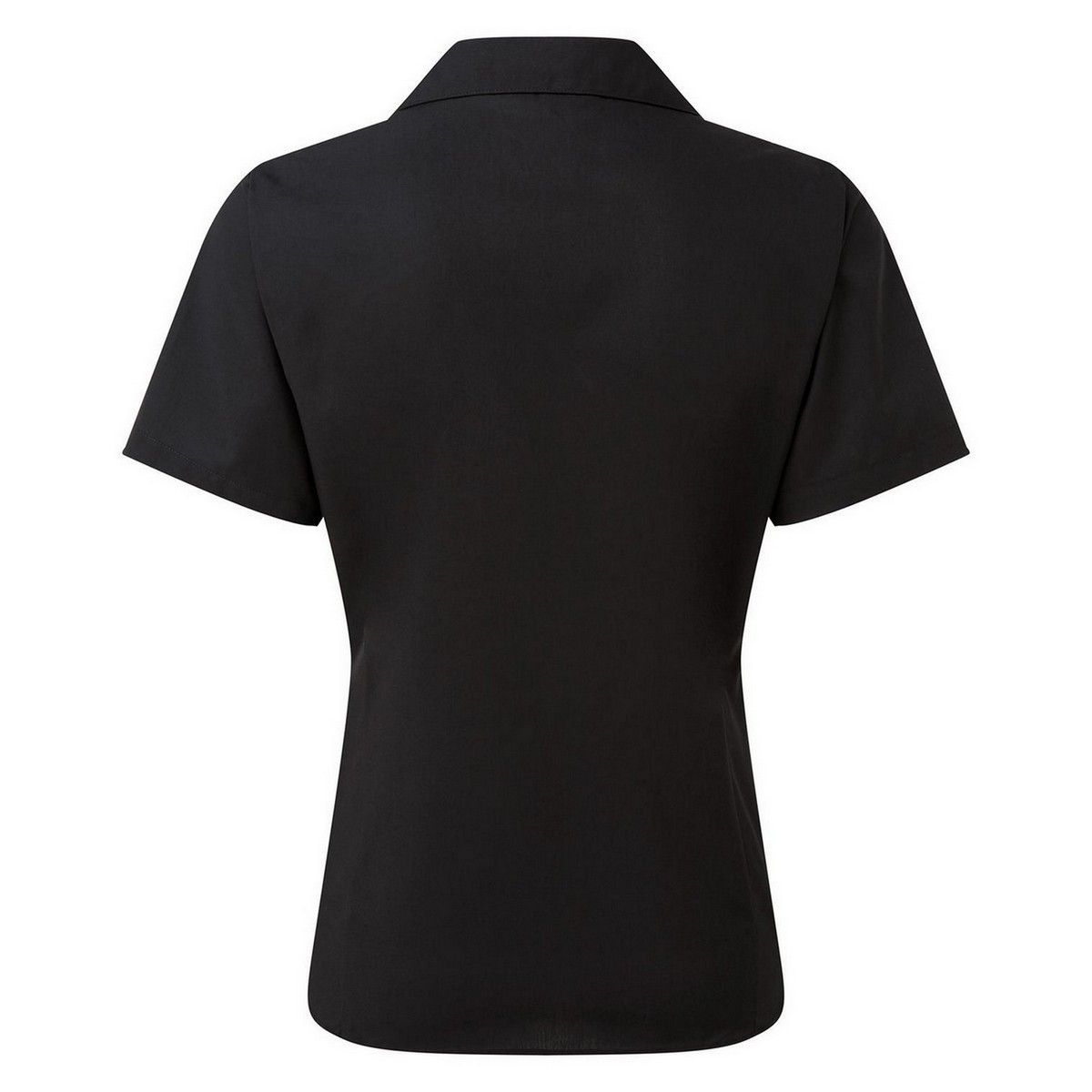 Kurzärmelige Popeline-Business-Bluse