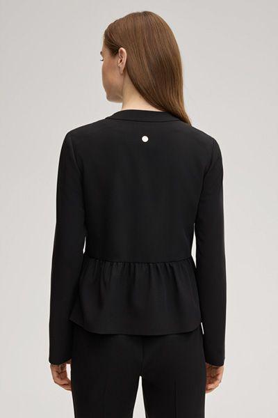 Eleganter Schößchen-Blazer mit Goldknöpfen