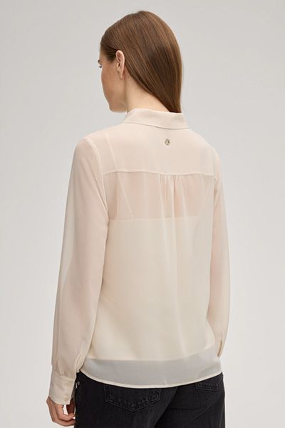Transparente Chiffonbluse mit Top