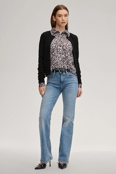 Elegante Hemdbluse mit Leopardenmuster