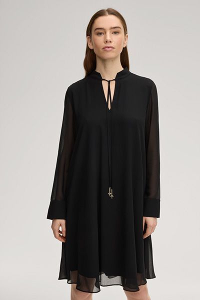 Chiffon-Hängerkleid mit Schluppe