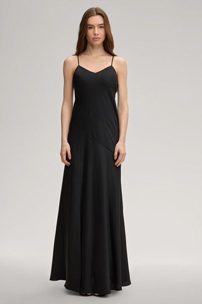 Elegantes Satin-Slip-Maxikleid