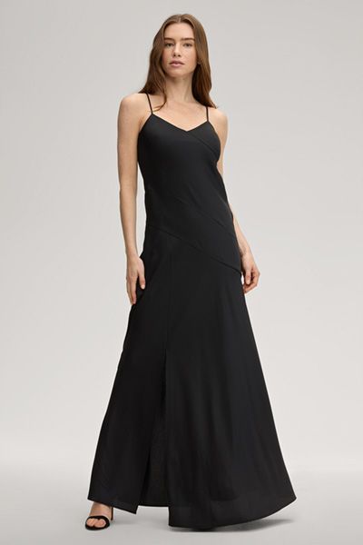 Elegantes Satin-Slip-Maxikleid