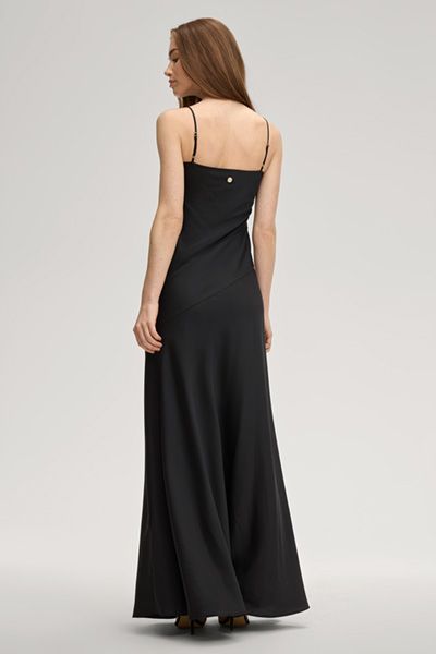 Elegantes Satin-Slip-Maxikleid