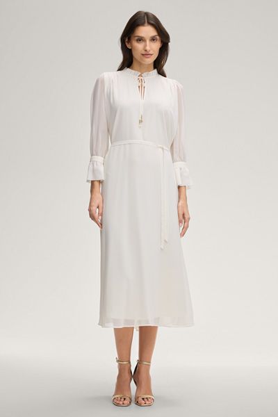Elegantes Midi-Kleid mit Rüschendetails