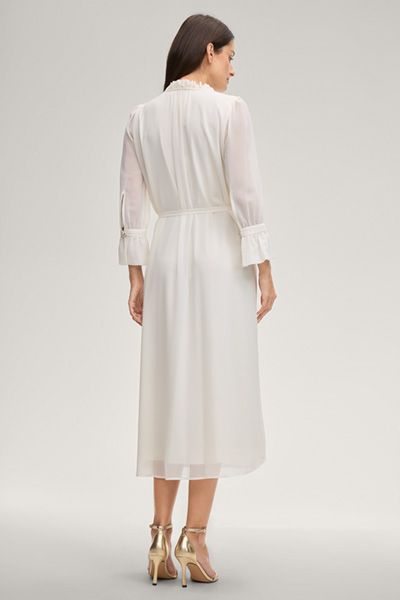 Elegantes Midi-Kleid mit Rüschendetails