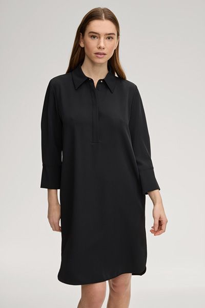 Minimalistisches Hemdblusenkleid mit Kellerfalte