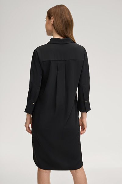 Minimalistisches Hemdblusenkleid mit Kellerfalte