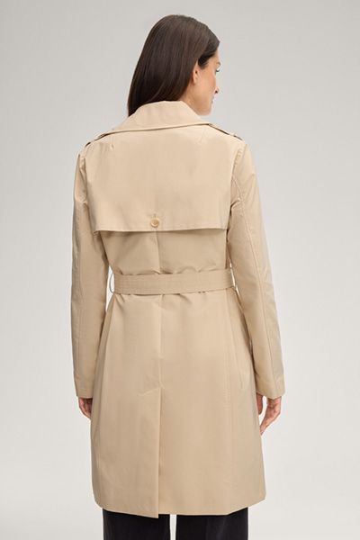 Klassischer doppelreihiger Trenchcoat mit Gürtel