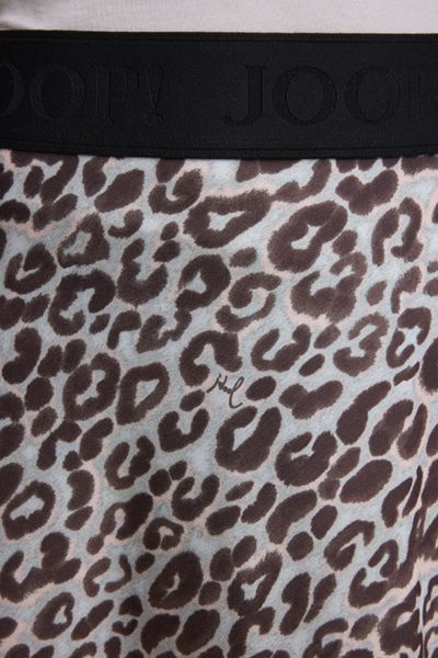 Satin-Midirock mit Leopardenmuster