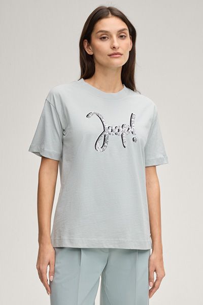 Lässiges Logo-Shirt mit Glitzerschrift