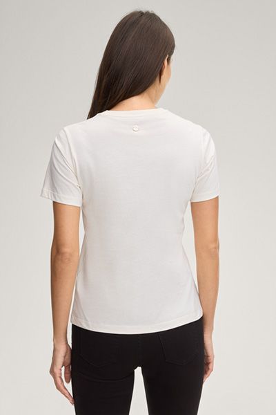 Tailliertes Logo-T-Shirt mit Rundhalsausschnitt
