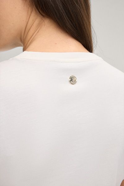 Tailliertes Logo-T-Shirt mit Rundhalsausschnitt