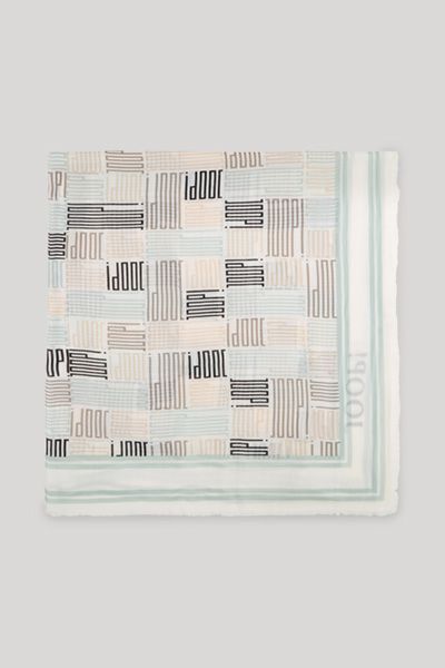 Leichtes Tuch mit geometrischem Logoprint