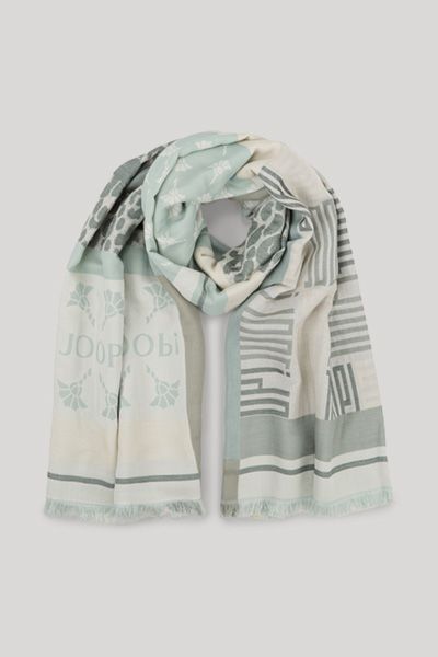 Eleganter Schal mit Muster-Mix
