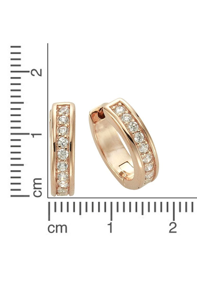 Elegante funkelnde Huggie-Creolen