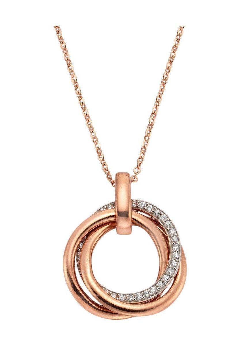 Halskette mit drei ineinandergreifenden Ringen