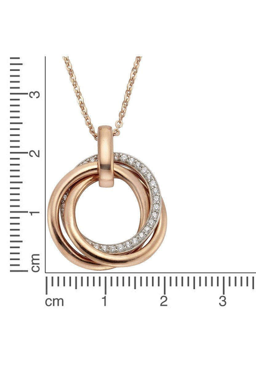Halskette mit drei ineinandergreifenden Ringen