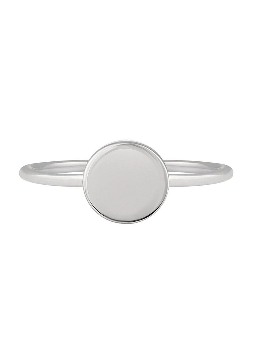 Minimalistischer Ring mit runder Platte
