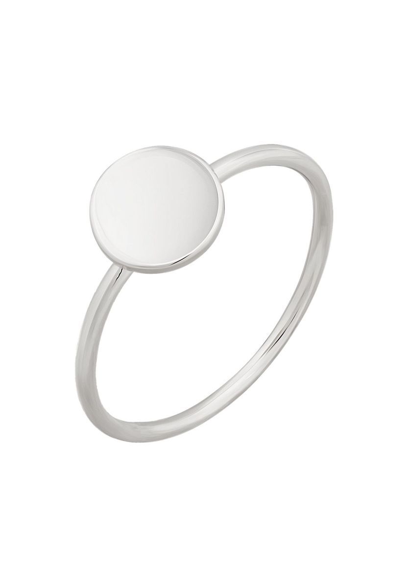 Minimalistischer Ring mit runder Platte